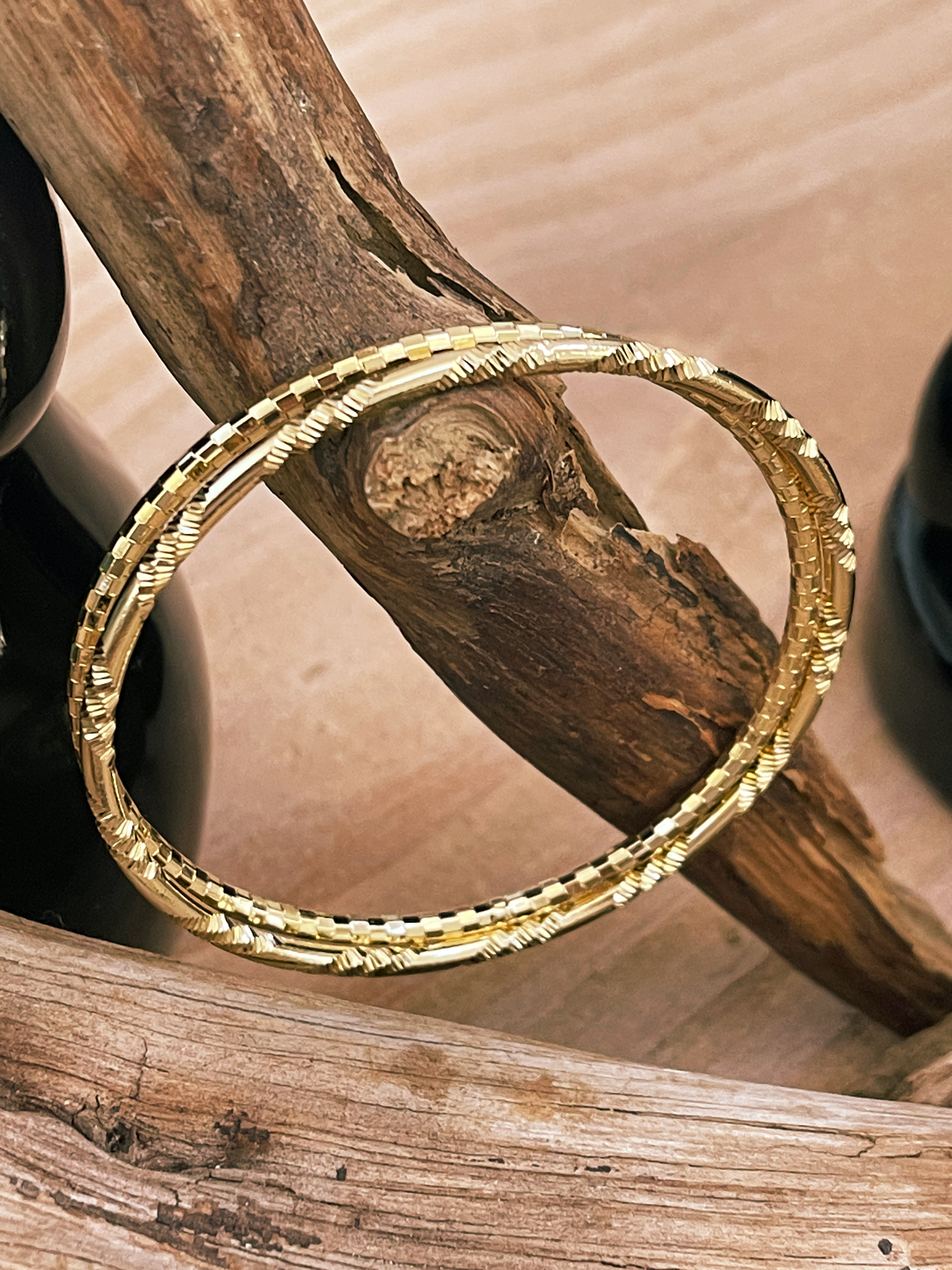 Statement Bangle Bracelets Set