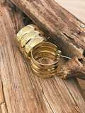 Gold Screw Earrings