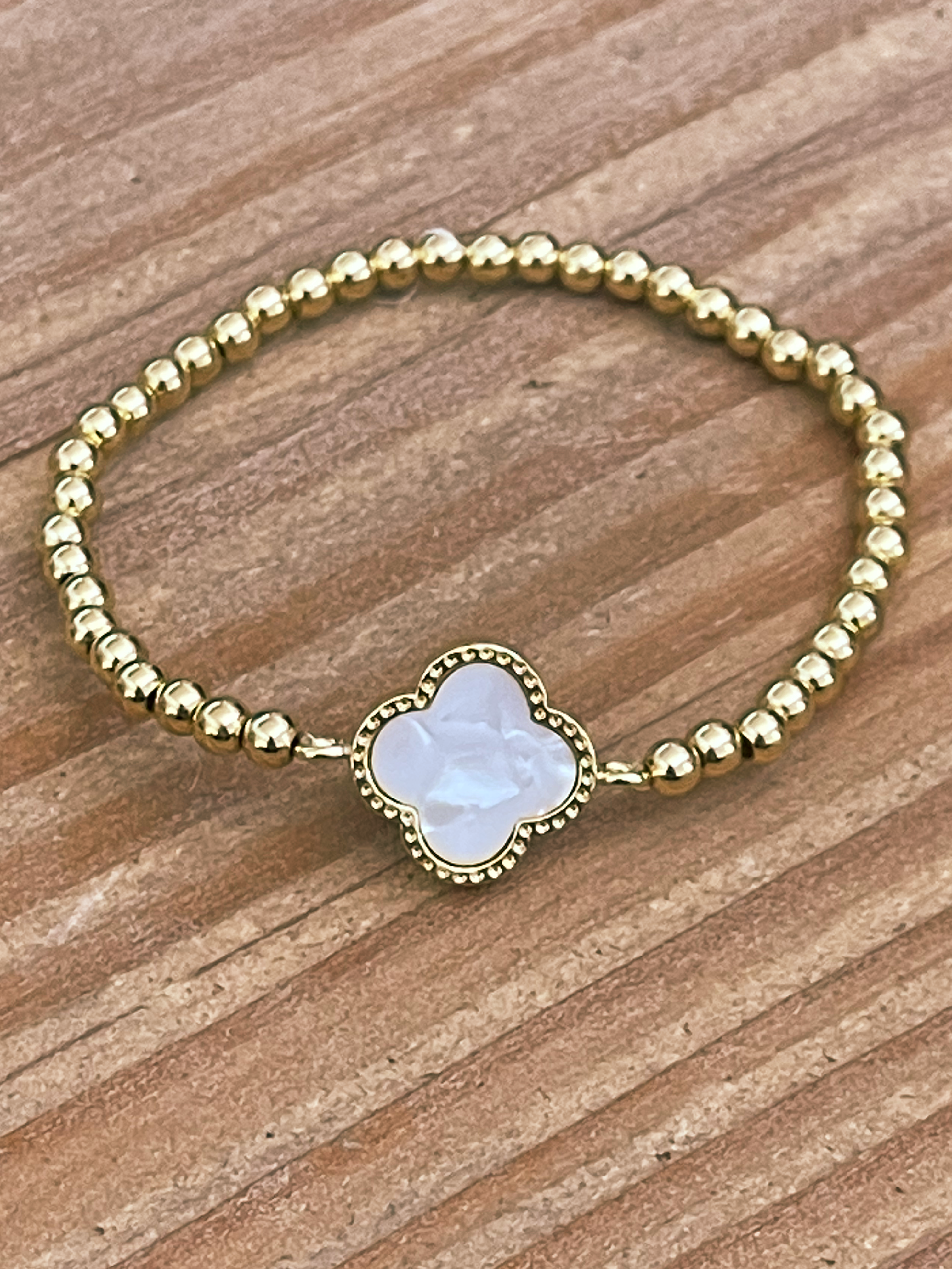 Clover Beaded Bracelet