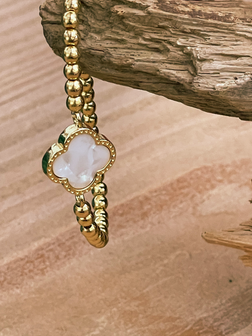 Clover Beaded Bracelet
