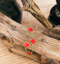 Red Clover Lucky Necklace