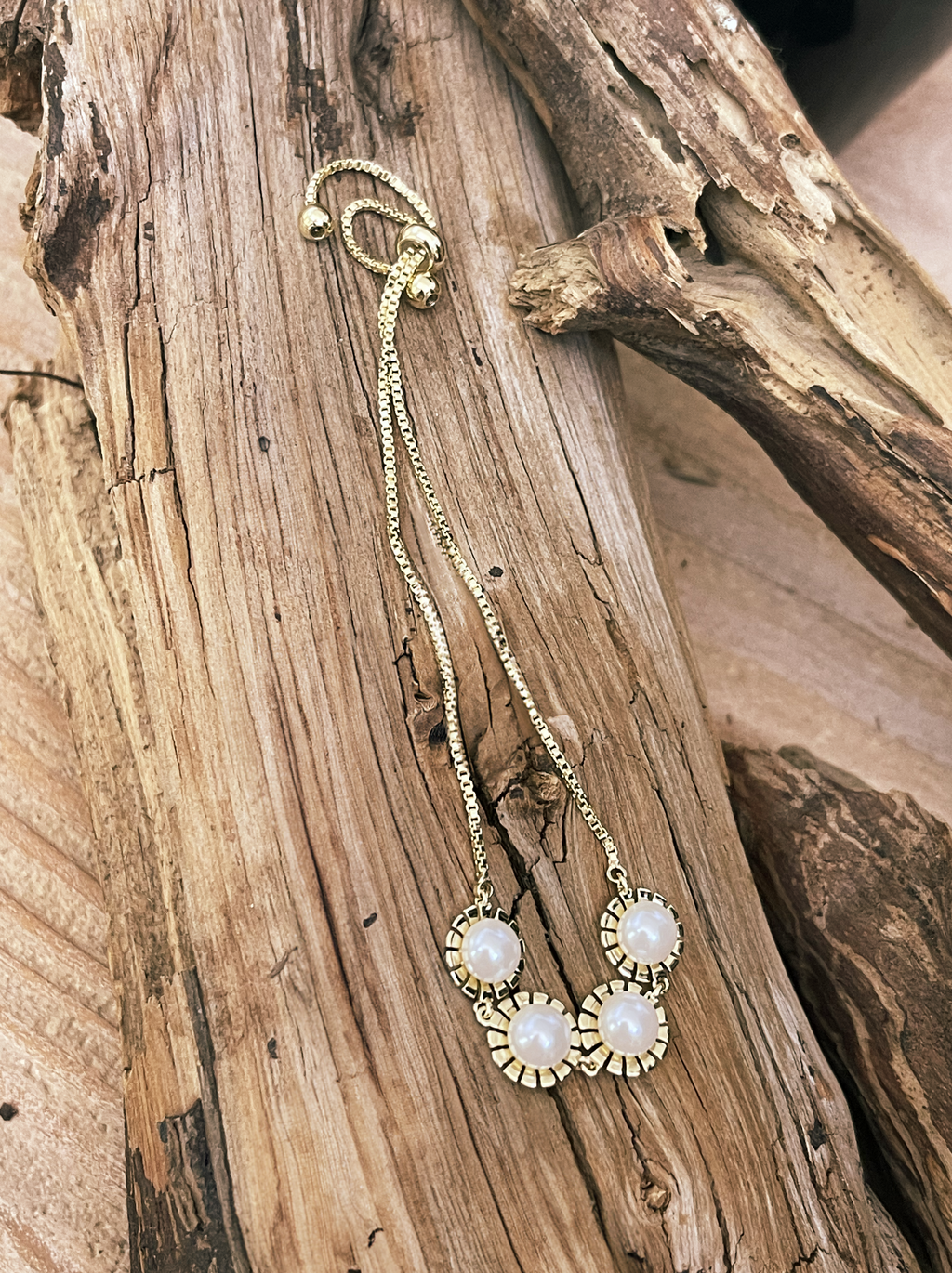 Sunflower Pearl Bracelet