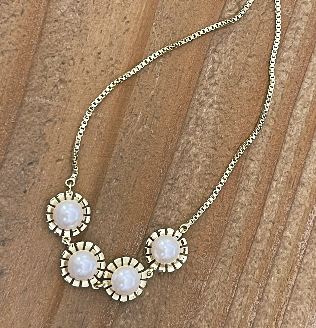 Sunflower Pearl Bracelet