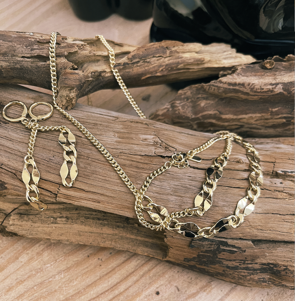 Gold 3 Piece - Chainlink Set