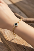 Black Lucky Clover Bracelet